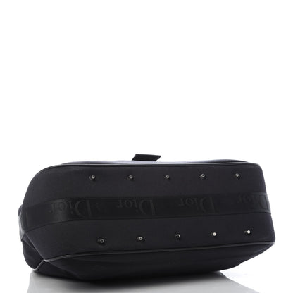 Christian Dior Satin Crystal Hardcore Shoulder Bag Navy Black 4 of 9