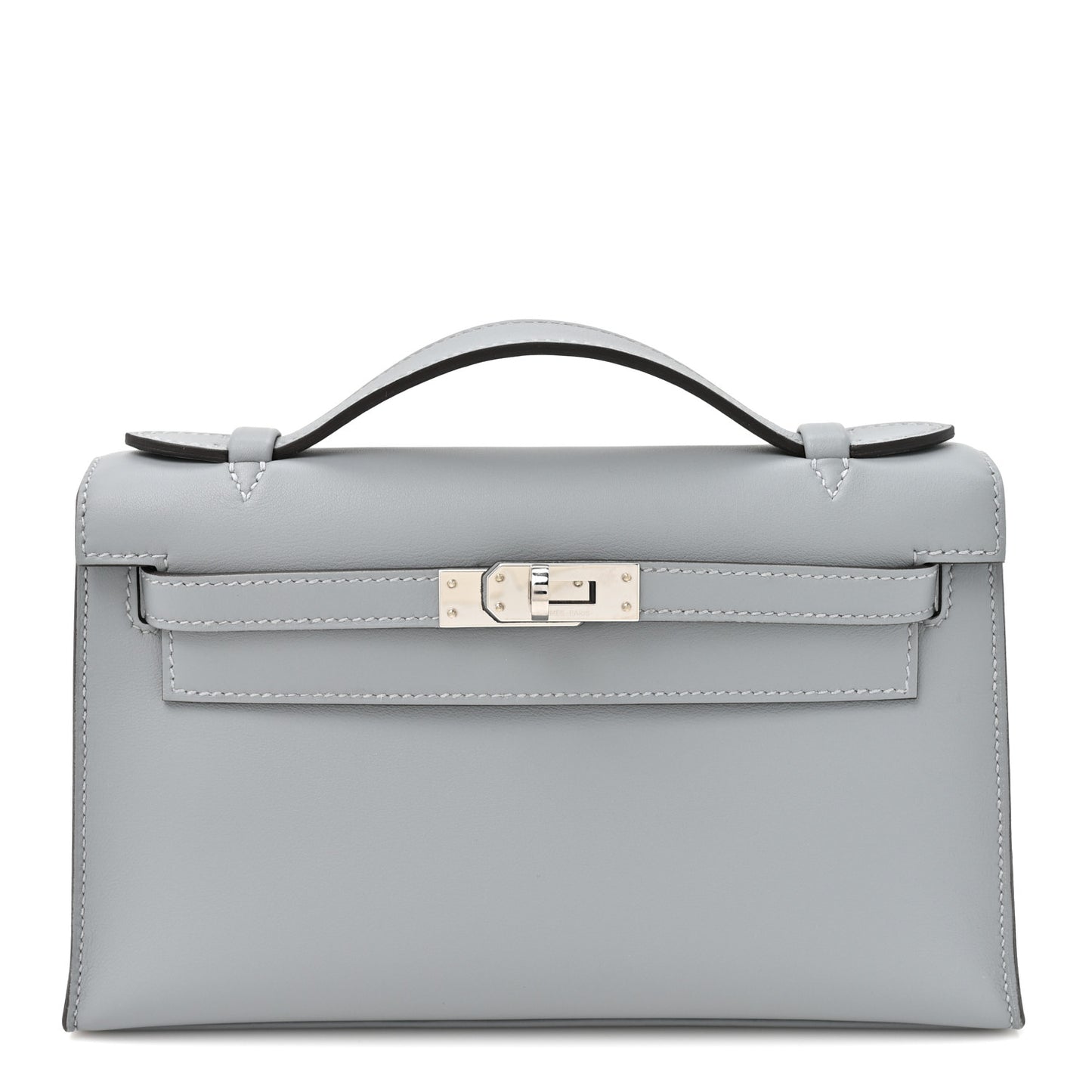 Swift Kelly Pochette Clutch Gris Pantin