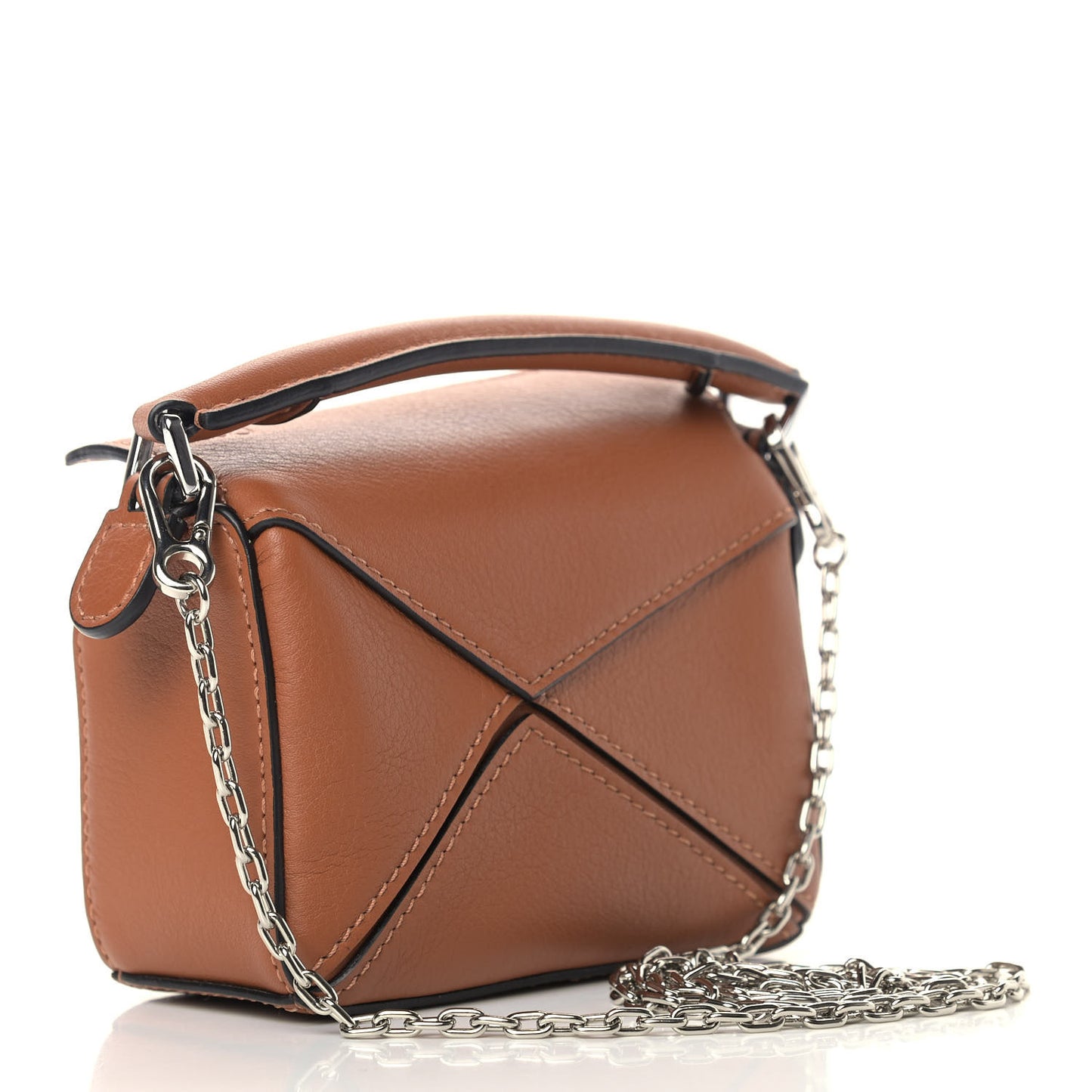 Calfskin Nano Puzzle Bag Tan