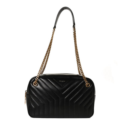 Saint Laurent Calfskin Matelasse Joan Camera Bag Black 1 of 12