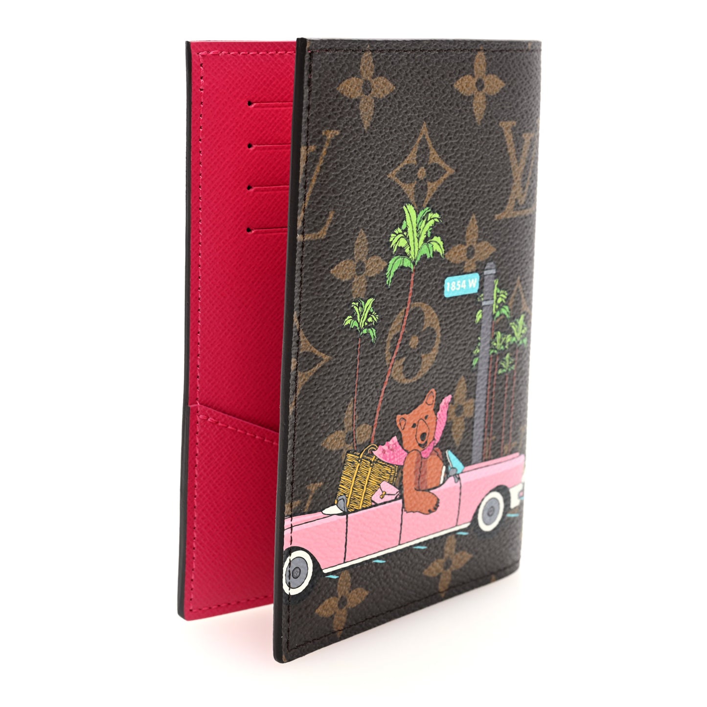 Monogram 2021 Christmas Animation Hollywood Passport Cover Fuchsia