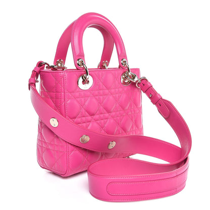 Christian Dior Lambskin Cannage Small My Lady Dior Pink 4 of 8