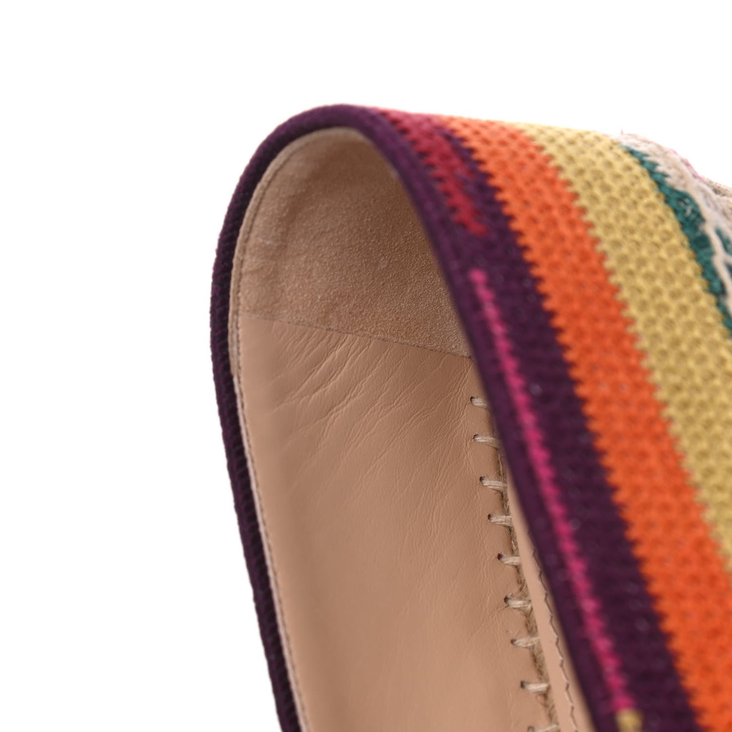 Christian Dior Cotton Embroidered Patchwork Granville Espadrille 38 Multicolor 10 of 11