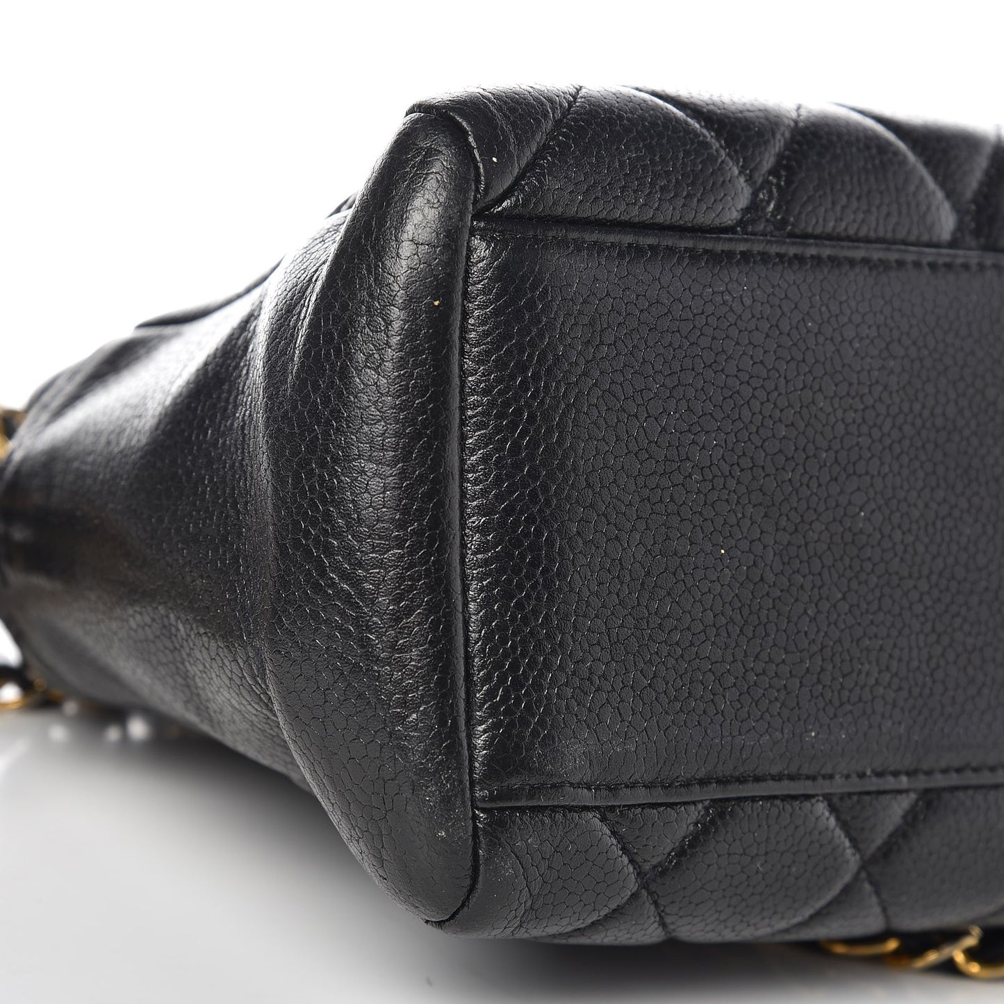 Caviar Quilted Camera Case Navy