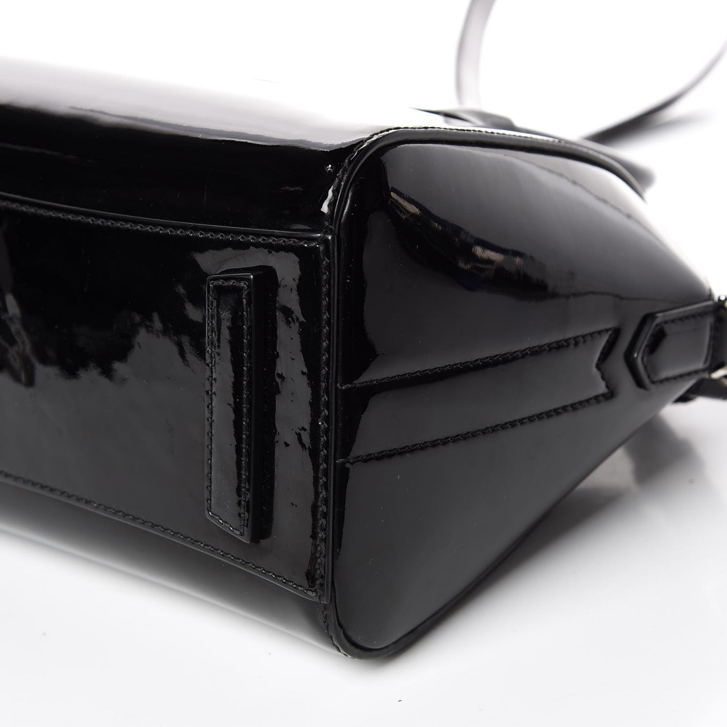 Patent Calfskin Mini Antigona Black