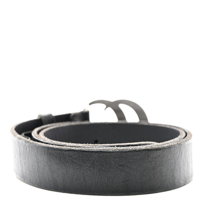 Gucci Faded Calfskin Double G 30mm Belt 80 32 Black 2 of 6