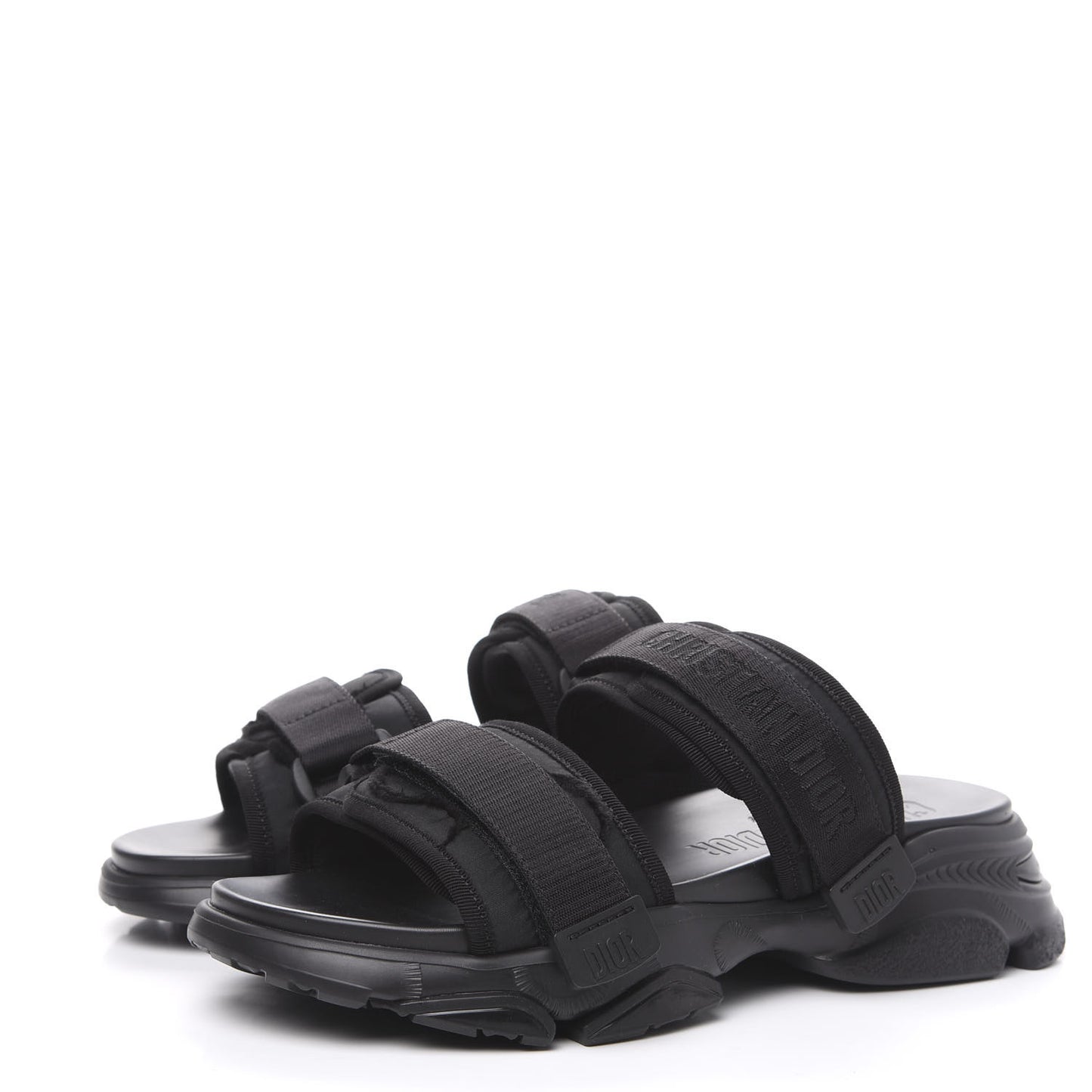Technical Fabric D-Wander Slide Sandals 40 Black
