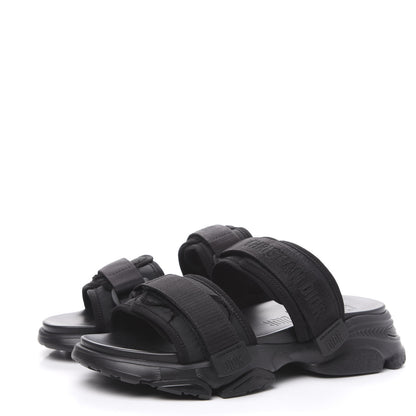Christian Dior Technical Fabric D-Wander Slide Sandals 40 Black 3 of 9