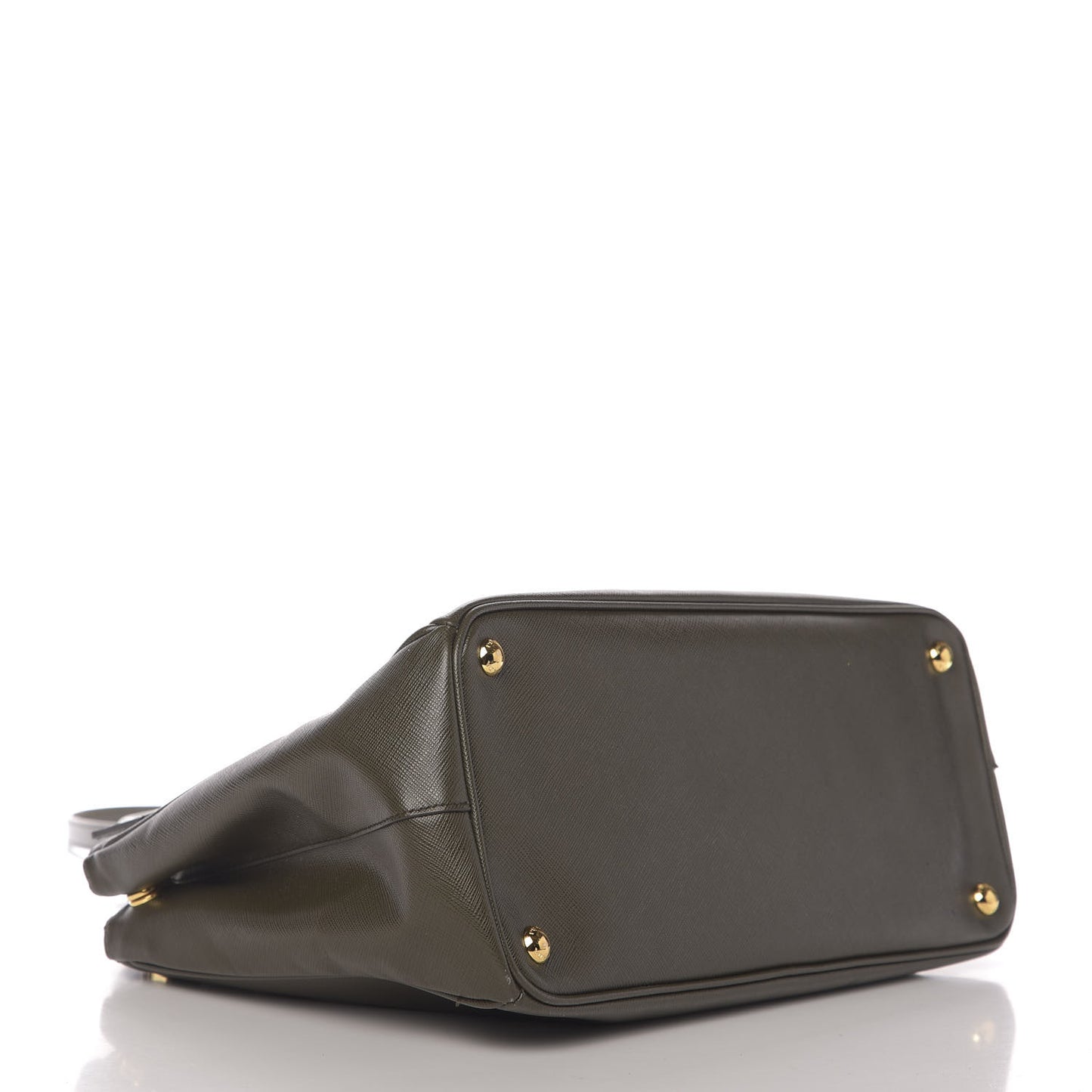 Saffiano Lux Medium Galleria Double Zip Tote Militare