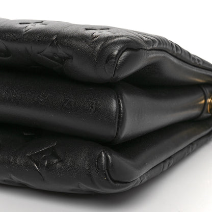 Louis Vuitton Lambskin Embossed Monogram Coussin PM Black 9 of 9