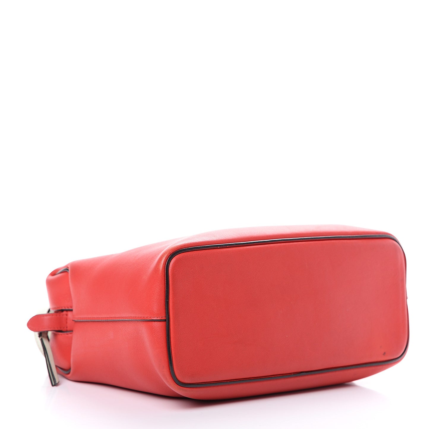 Lambskin Small Soft Cube Satchel Bright Red