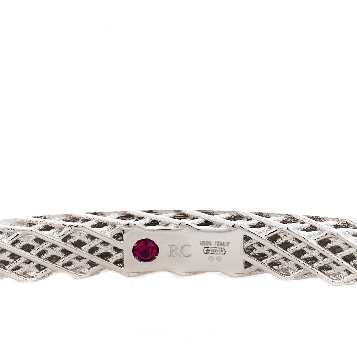 18K White Gold Symphony Golden Gate Bangle Bracelet
