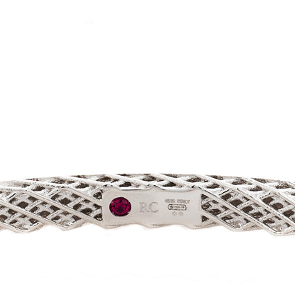 Roberto Coin 18K White Gold Symphony Golden Gate Bangle Bracelet 3 of 5