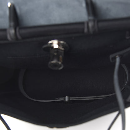 Hermes Military Toile Vache Hunter Herbag a Dos Zip Retourne Backpack Black 6 of 10