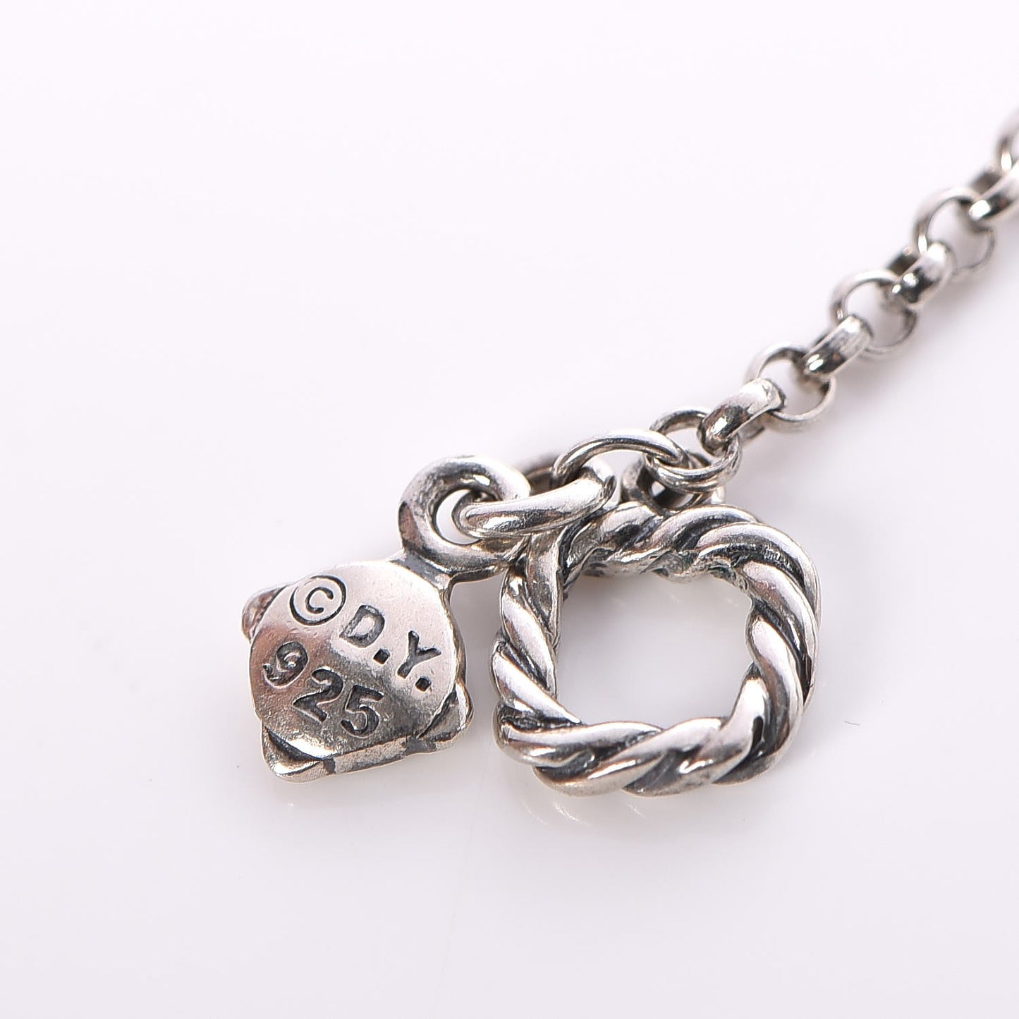 Sterling Silver Black Onyx Station Chain Necklace