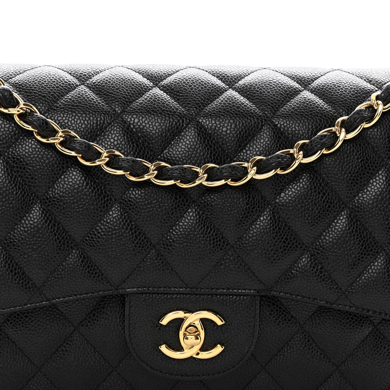 Chanel Caviar Quilted Jumbo Double Flap Black 5 of 10