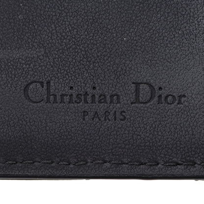Christian Dior Ultra Matte Calfskin Small Lady Dior Flap Card Holder Black 5 of 8