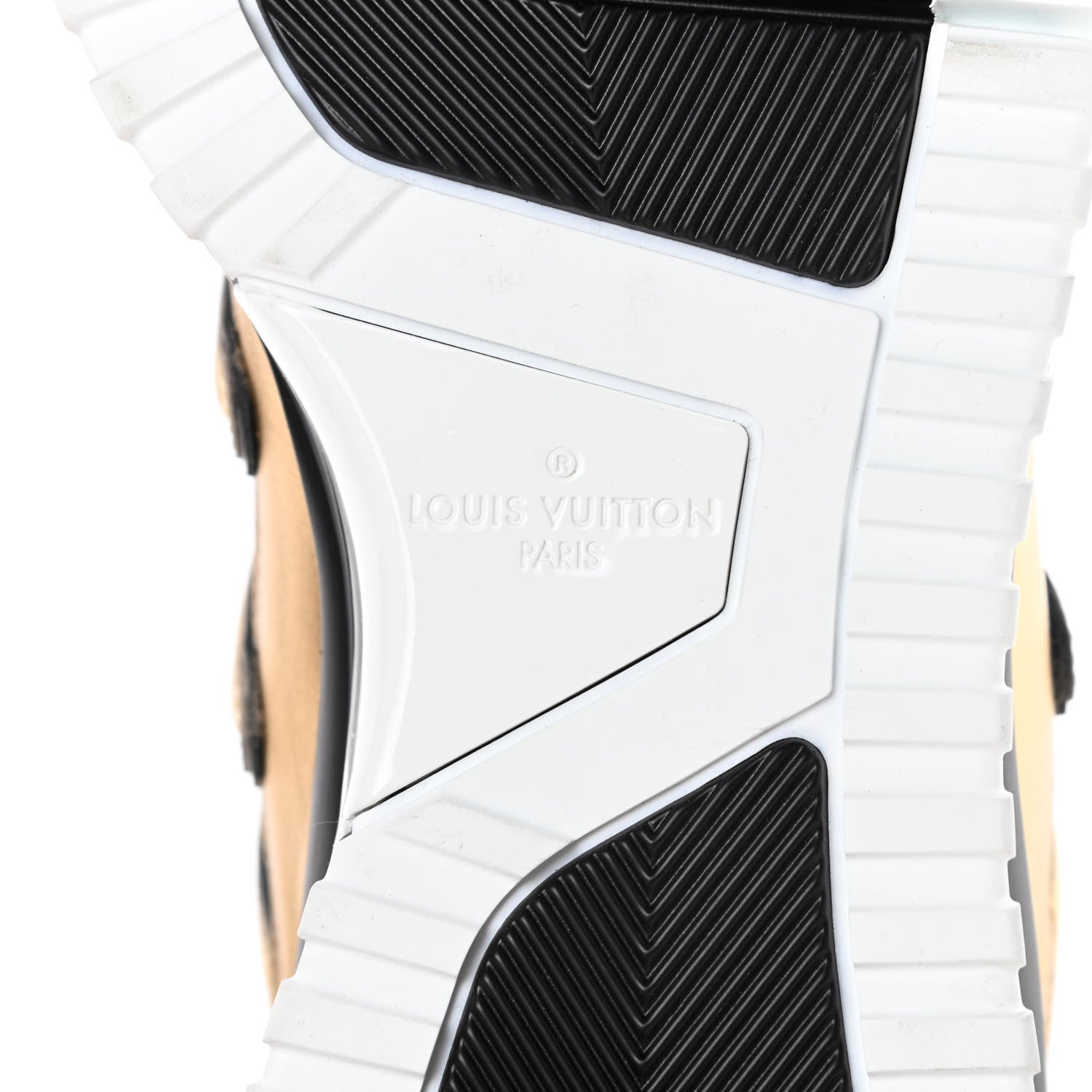 Louis Vuitton Calfskin Mens Zig Zag Sneakers 8 Black Gold 6 of 10