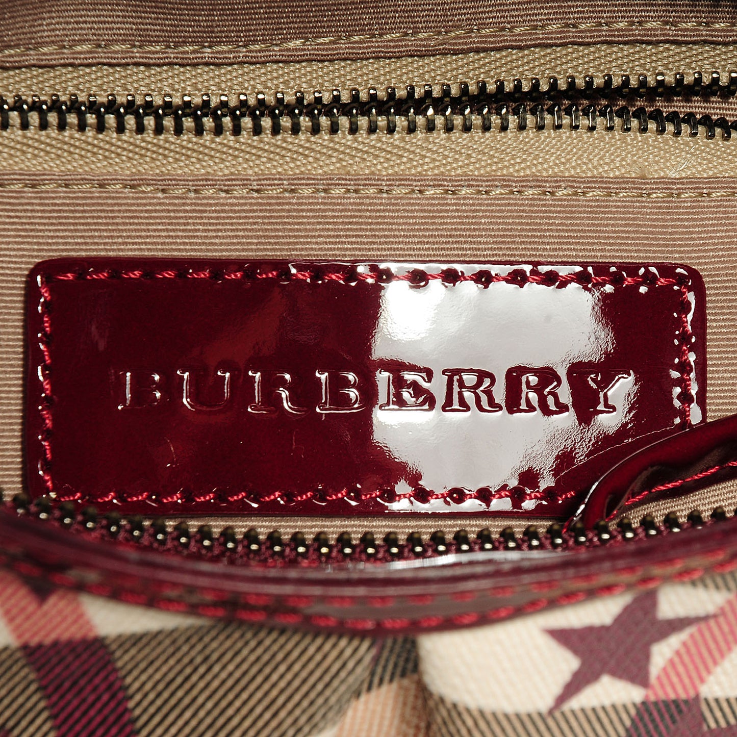 Patent Supernova Check Stars Small Hernville Hobo Berry Red