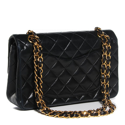 Chanel Lambskin Quilted Small Double Flap Black 3 of 8