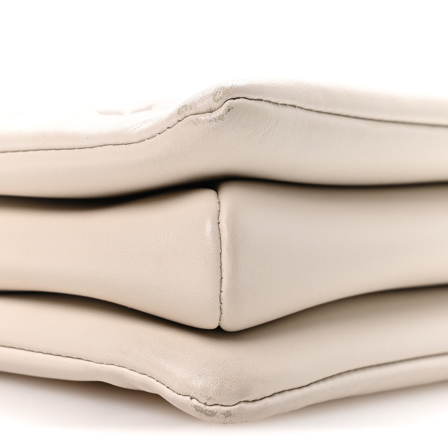 Louis Vuitton Lambskin Embossed Monogram Coussin PM Cream 8 of 9