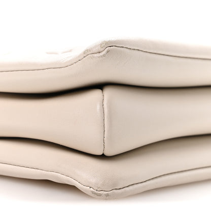 Louis Vuitton Lambskin Embossed Monogram Coussin PM Cream 8 of 9