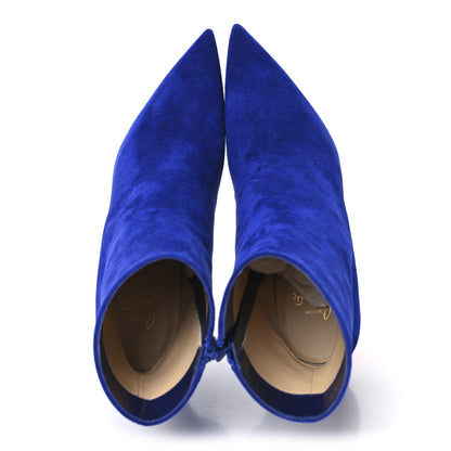 Christian Louboutin Veau Velours Condora 85 Ankle Boots 38 Galactiqueen 2 of 9