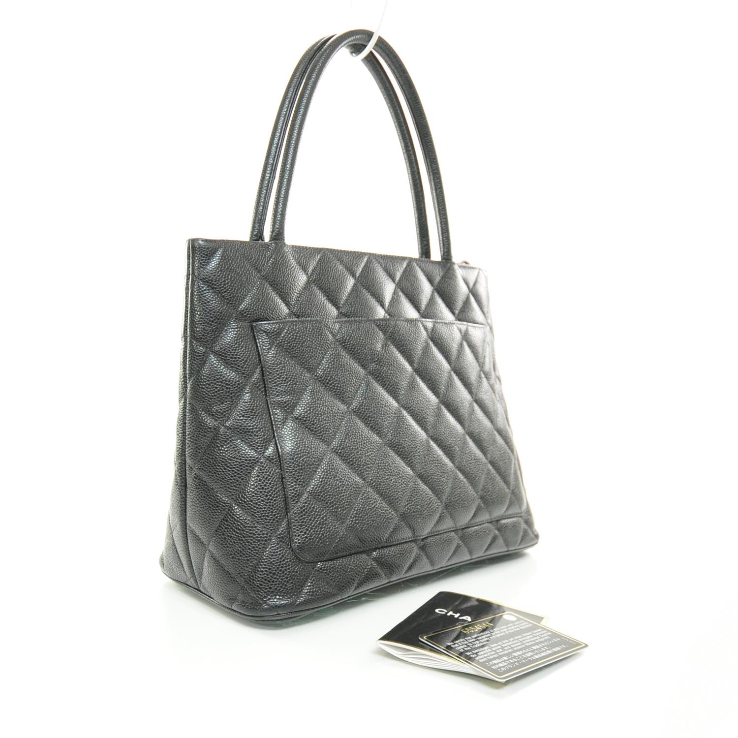 Chanel Caviar Medallion Tote Black 3 of 10