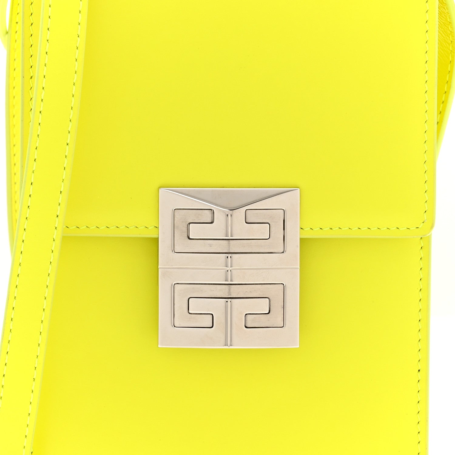 Givenchy Box Calfskin Mini 4G Vertical Bag Fluo Yellow 7 of 10