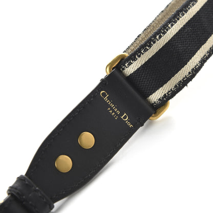 Christian Dior Canvas Embroidered Adjustable Shoulder Strap Black 3 of 6