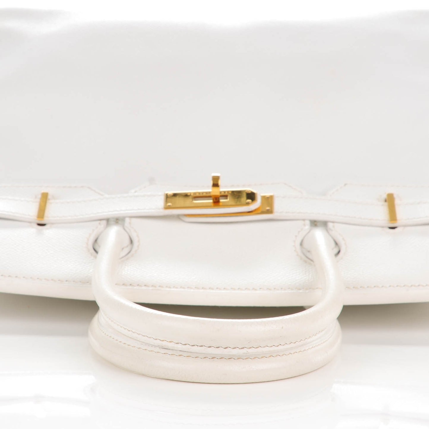 Epsom Birkin 30 White