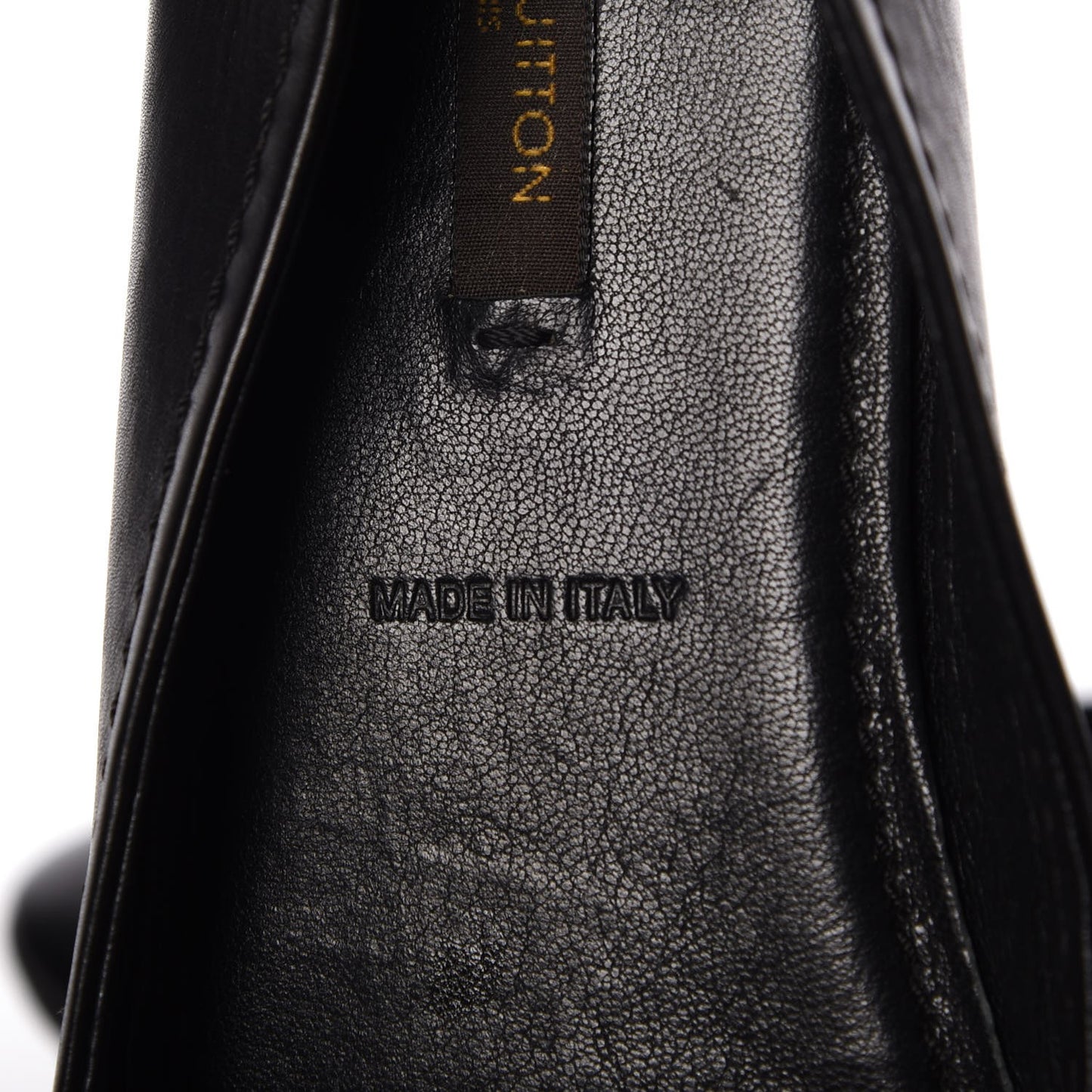 Calfskin Oxford Ballerina Flats 38 Black