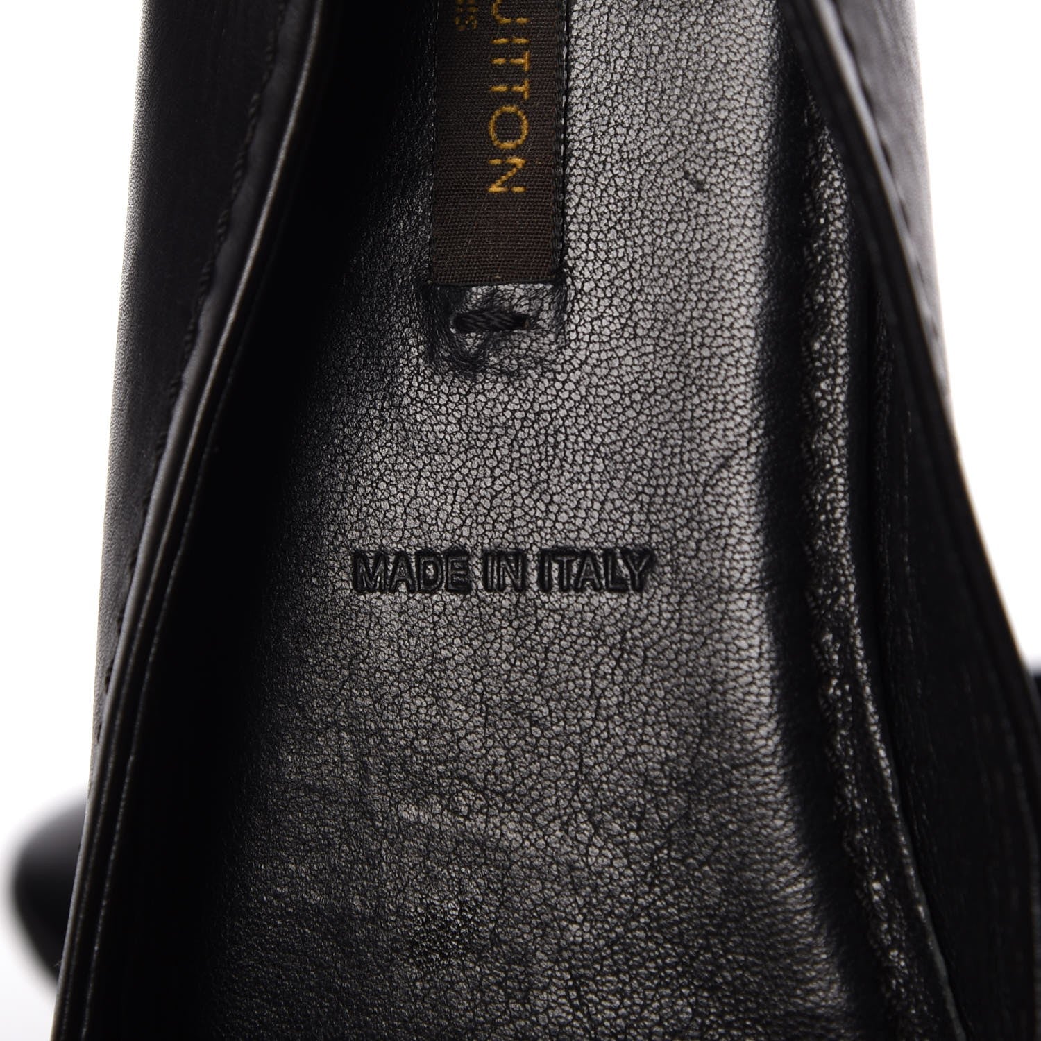 Louis Vuitton Calfskin Oxford Ballerina Flats 38 Black 9 of 10