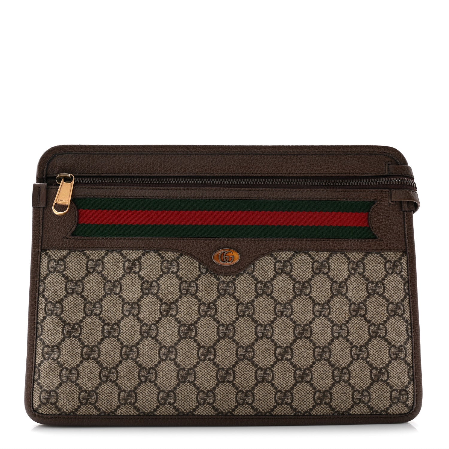 Gucci GG Supreme Monogram Web Small Ophidia Documents Holder Beige New Acero 1 of 8