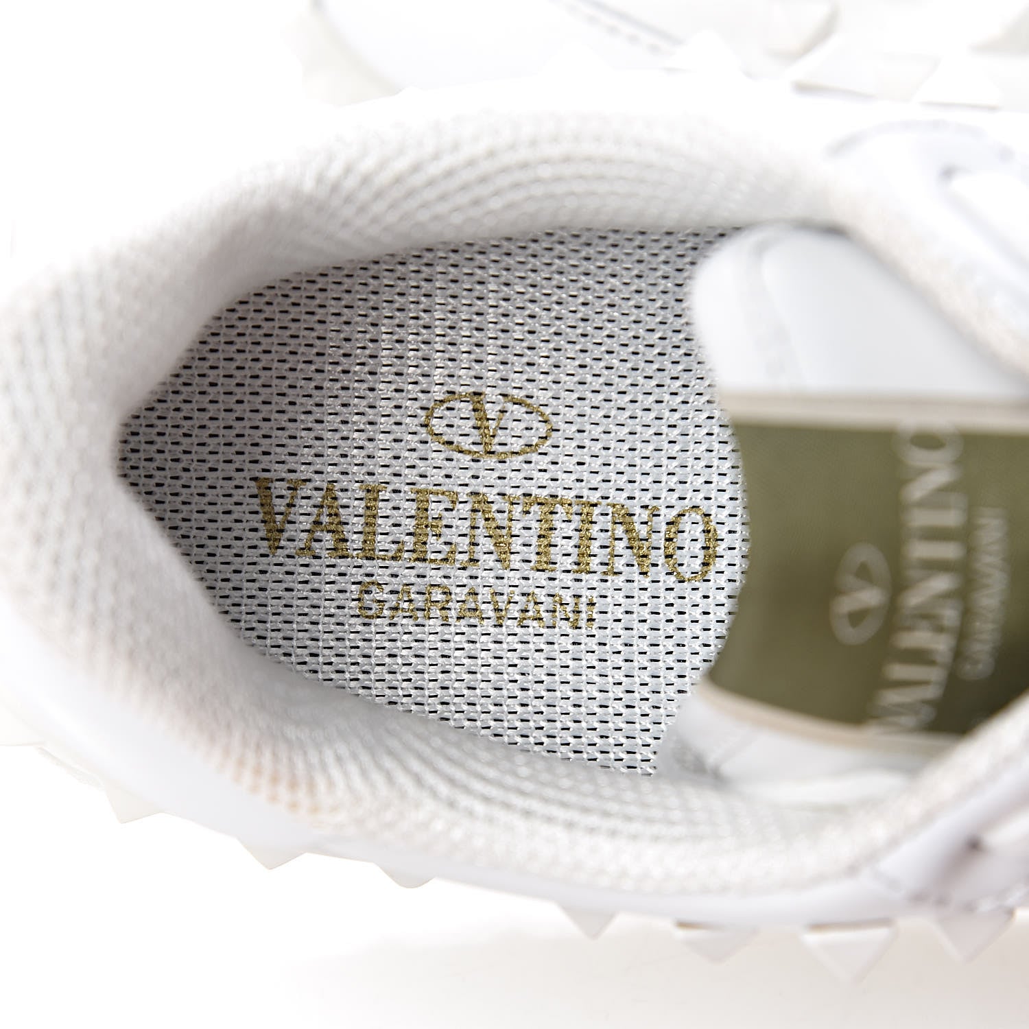 Valentino Garavani Calfskin Rock Be Low Top Sneakers 36 White 8 of 11