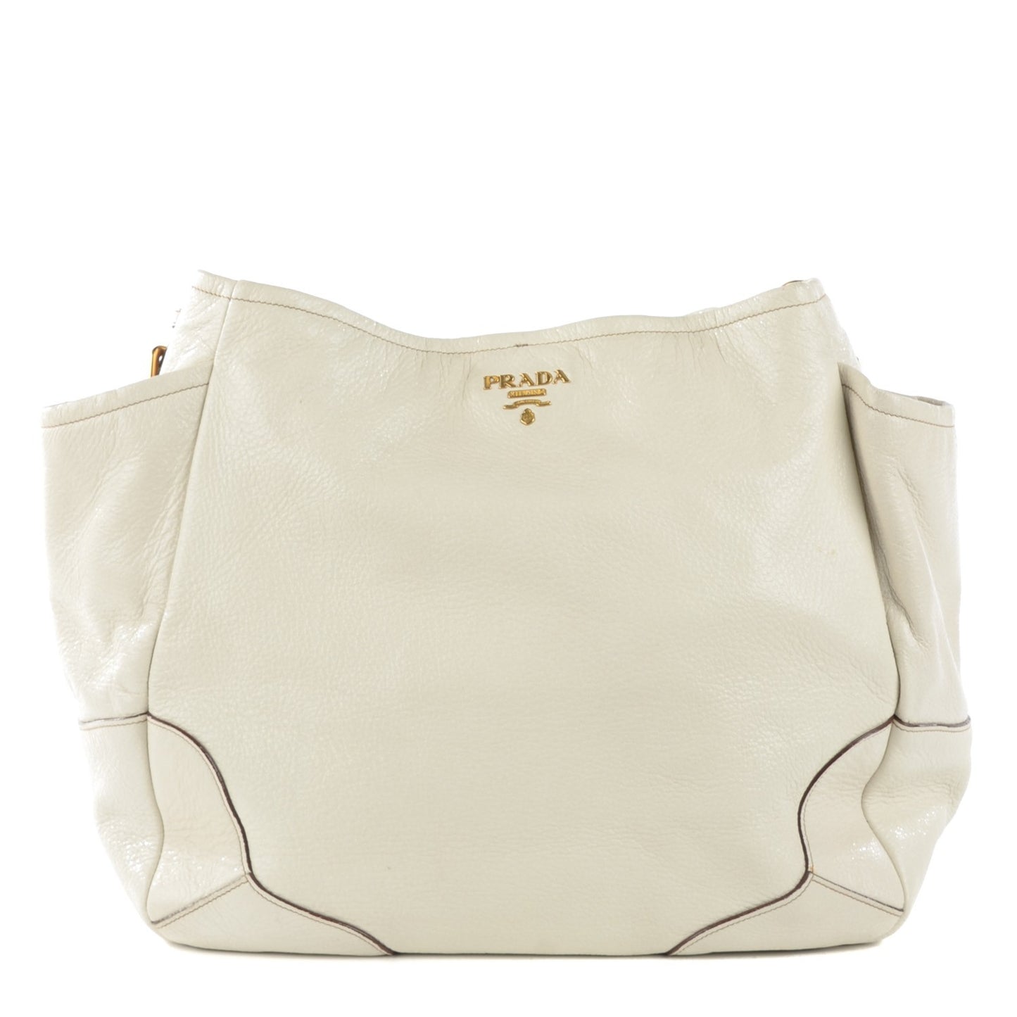 Cervo Lux Chain Shoulder Bag Talco