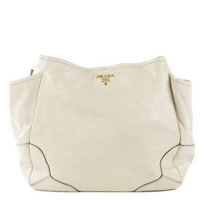 Prada Cervo Lux Chain Shoulder Bag Talco 1 of 12