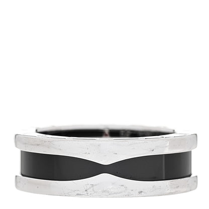 Bulgari Sterling Silver Ceramic Save The Children One-Band Ring 52 6 1 of 7