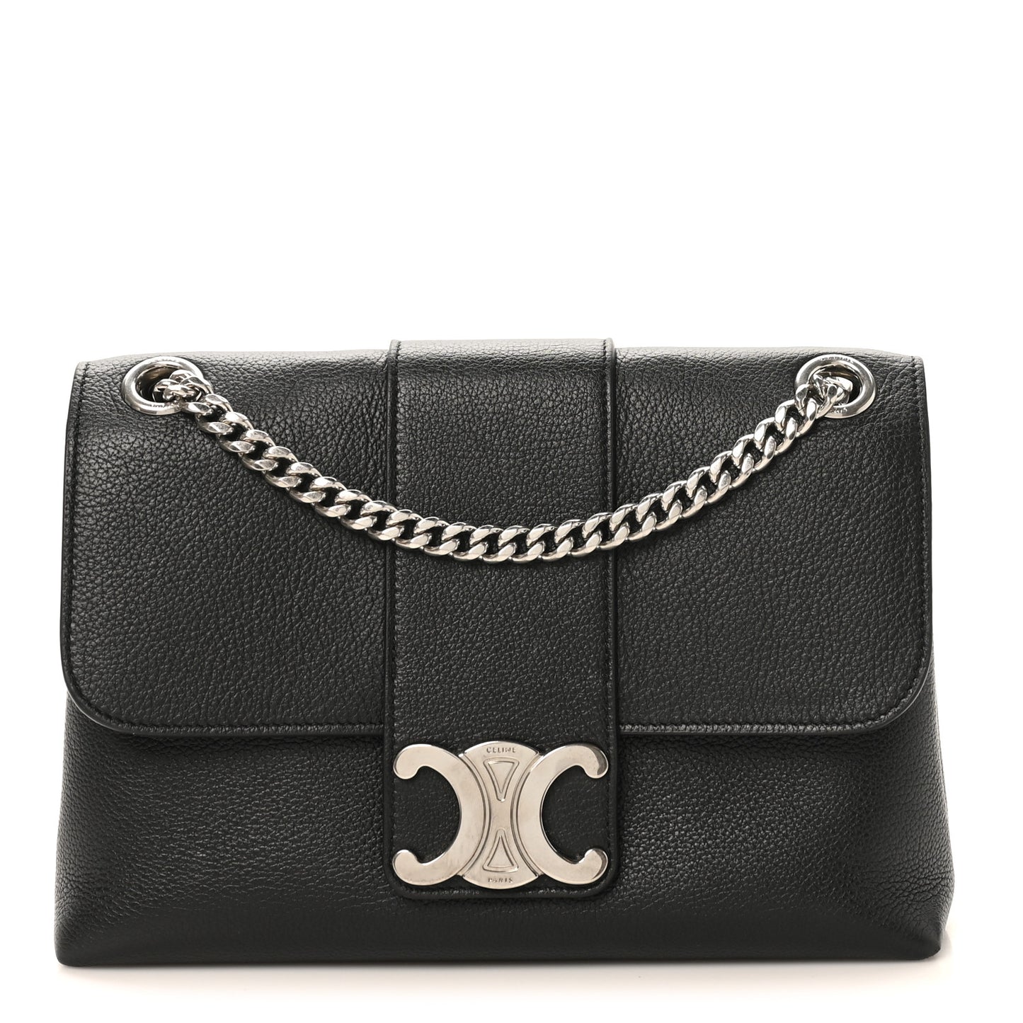 Supple Calfskin Medium Victoire Bag Black