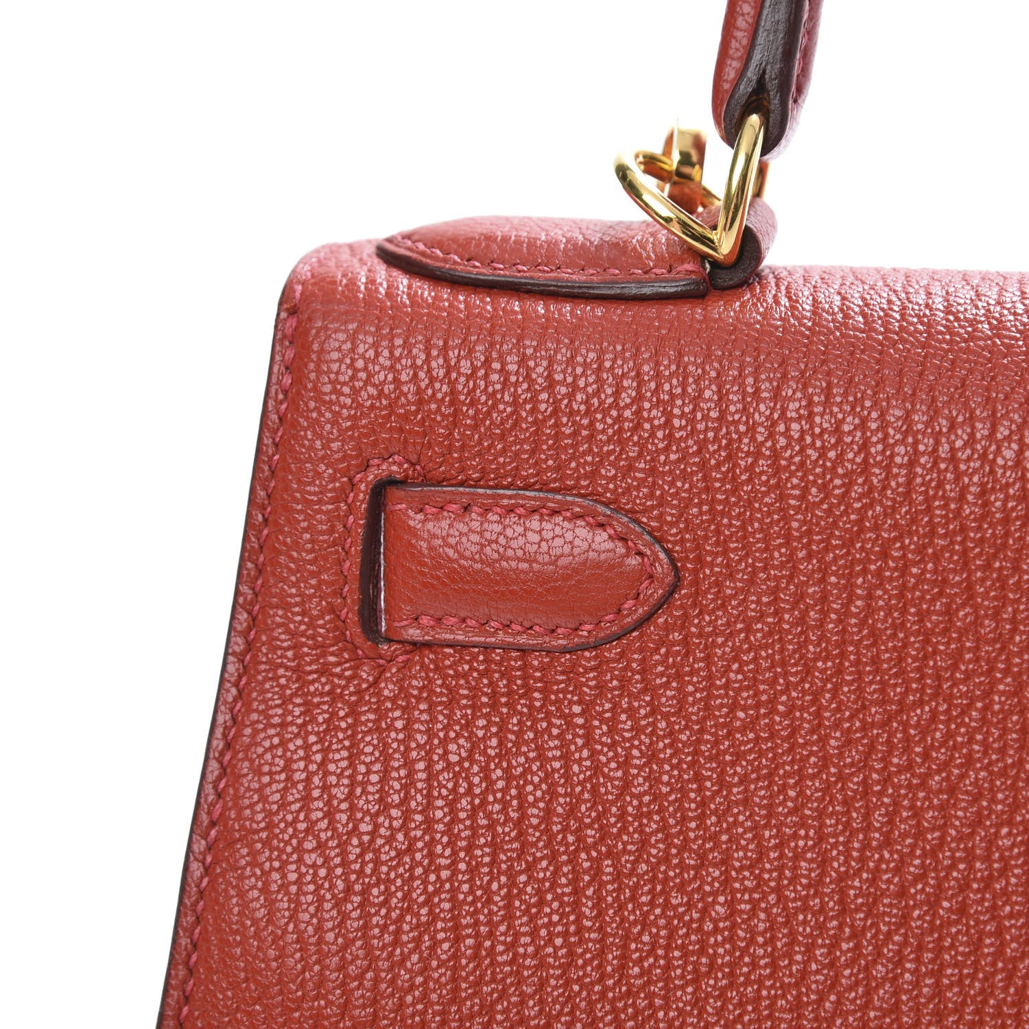 Hermes Chevre Mysore Kelly Sellier 28 Vermillion 6 of 37