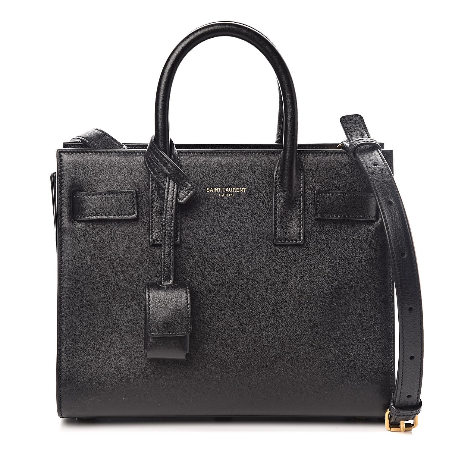 Saint Laurent Calfskin Nano Sac De Jour Black 1 of 9