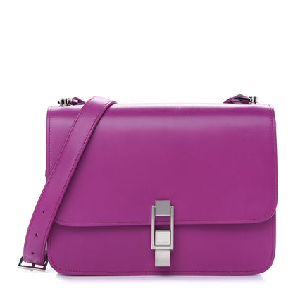 Saint Laurent Smooth Calfskin Le Carre Shoulder Bag Purple 1 of 10