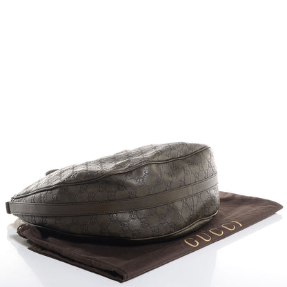 Gucci Guccissima Medium GG Twins Hobo Olive Green 4 of 7
