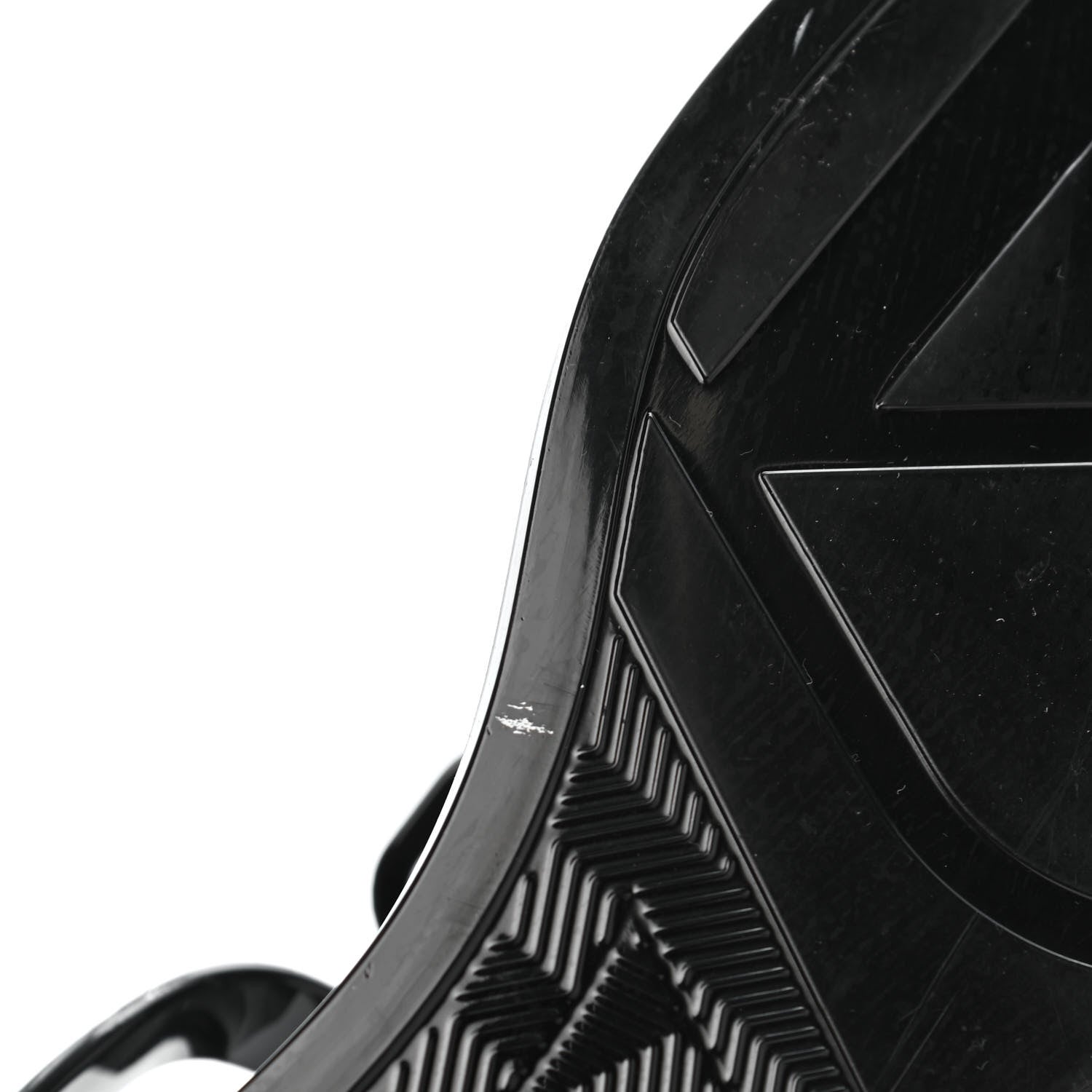 Valentino Garavani PVC Vlogo Flat Thong Sandals 41 Black 8 of 8