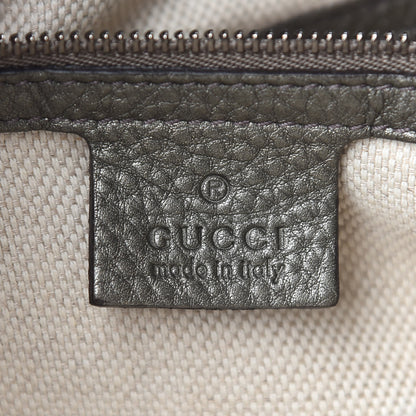 Gucci Metallic Pebbled Calfskin Medium Soho Chain Shoulder Bag Sasso 5 of 9
