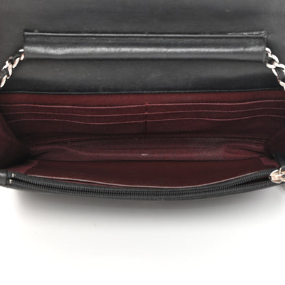 Chanel Lambskin Quilted Wallet On Chain WOC Black 4 of 14