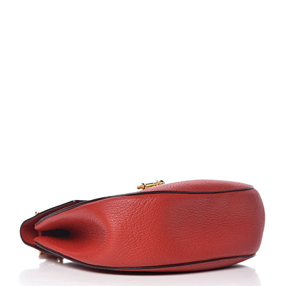 Chloe Grained Lambskin Drew Shoulder Bag Plaid Red 4 of 13