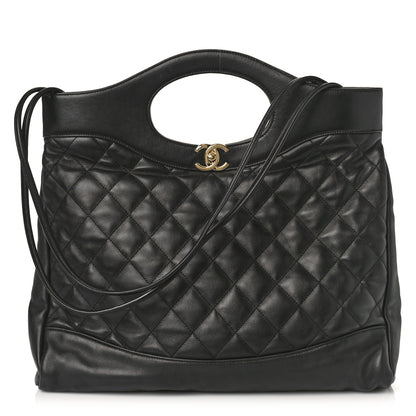 Chanel Lambskin Quilted Large 31 Shopping Bag Black 1 of 9