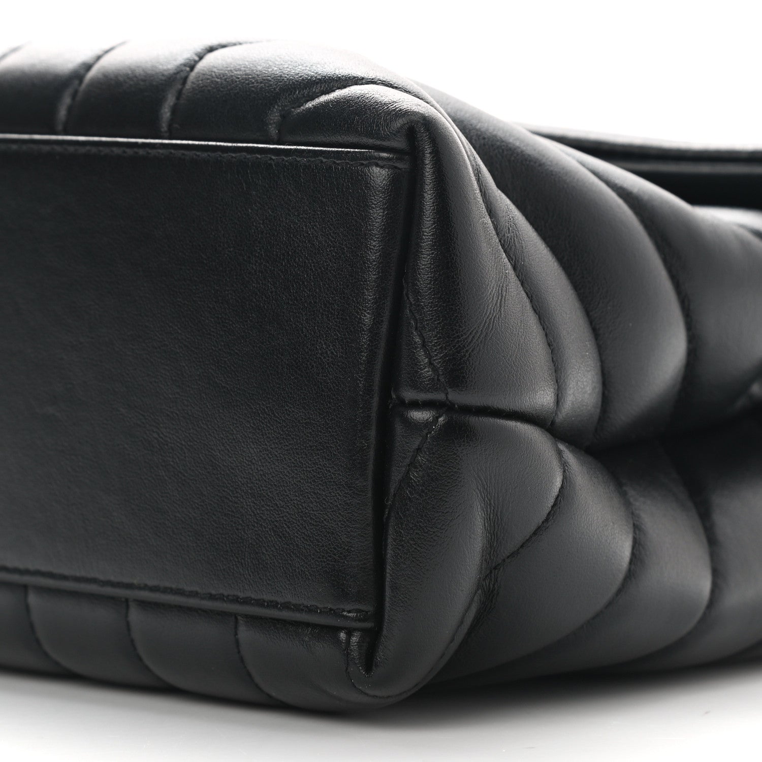 Saint Laurent Calfskin Y Quilted Monogram Small Loulou Chain Satchel Black 9 of 9