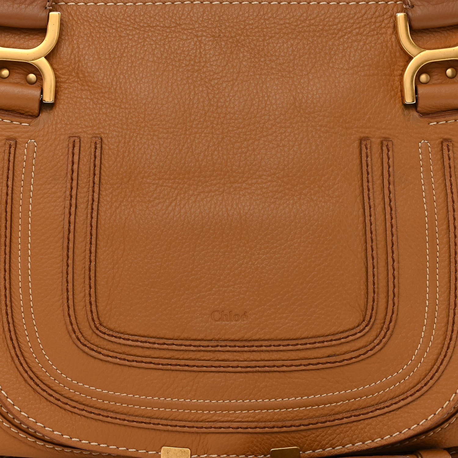 Chloe Calfskin Medium Marcie Satchel Gingerbread 9 of 14